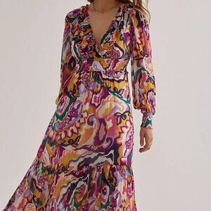 NEW Anthropologie The Odetta Ruffled Dress size M nwt